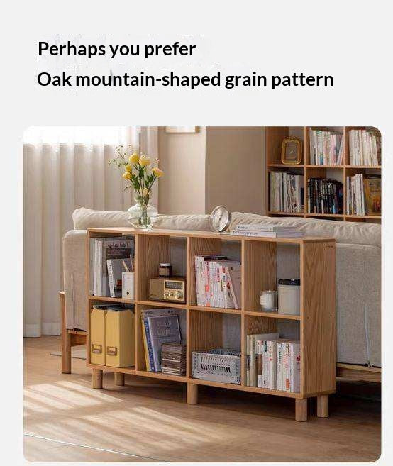 Beech, Oak Solid Wood Bookshelf Bookcase Free Combination