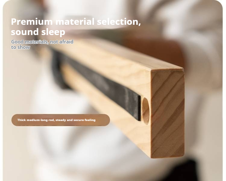 Beech Solid Wood Children's Modern Simple Single Bed