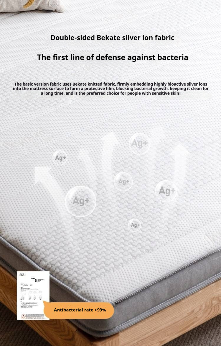 Eco-Friendly Coconut Palm and Bamboo Charcoal Latex Mattress — Zero-Glue, Antibacterial, Breathable, Thin Design