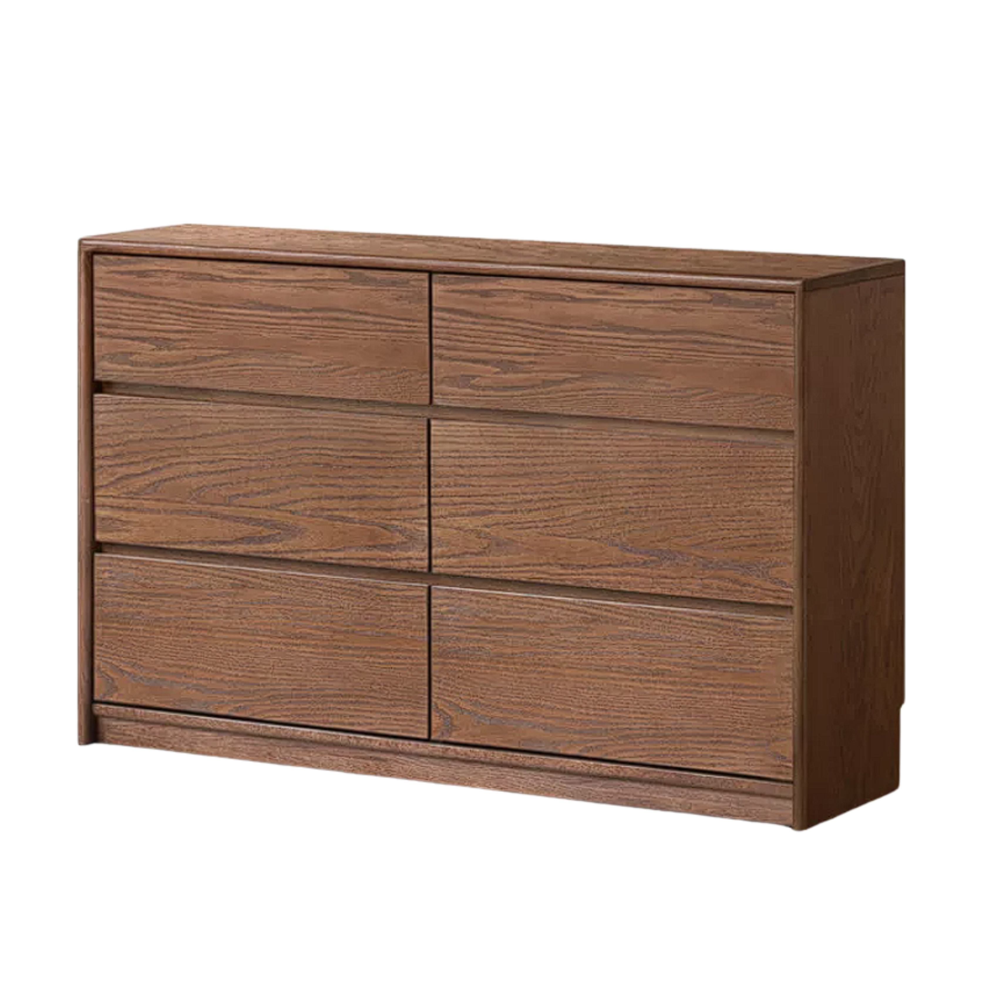 Oak Solid Wood Modern Drawer Cabinet