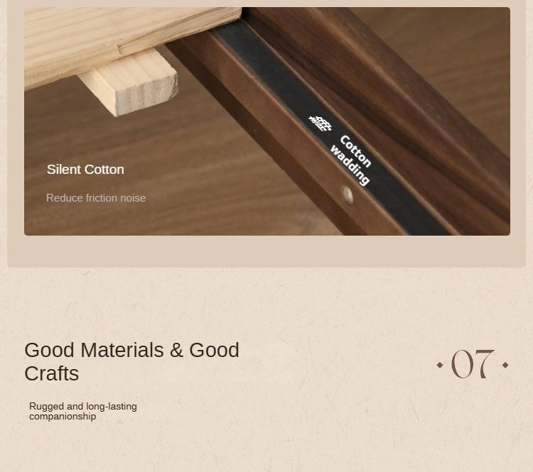 Black Walnut, Poplar Solid Wood Big Bed Retro French