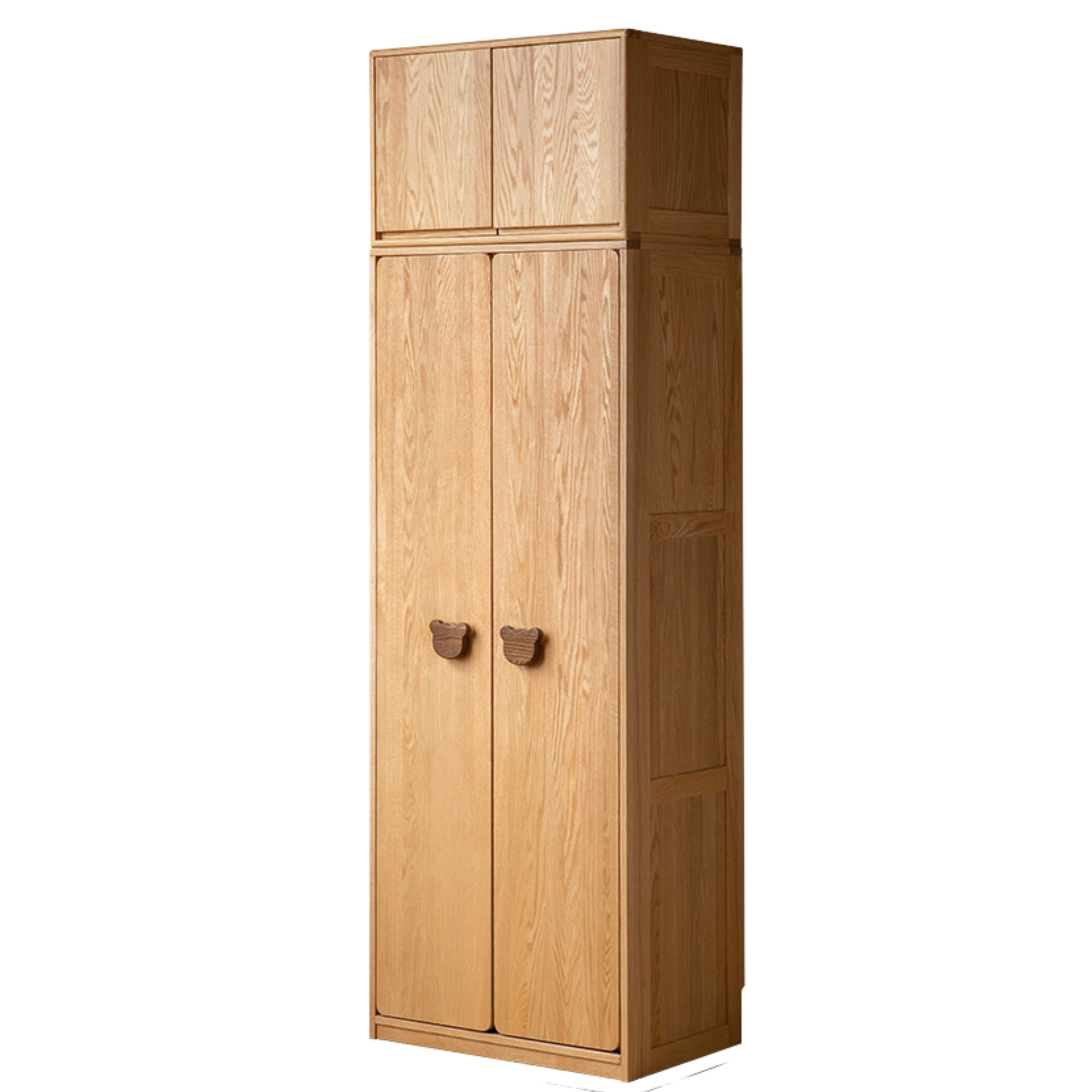 Oak Solid Wood Children's Wardrobe Combination