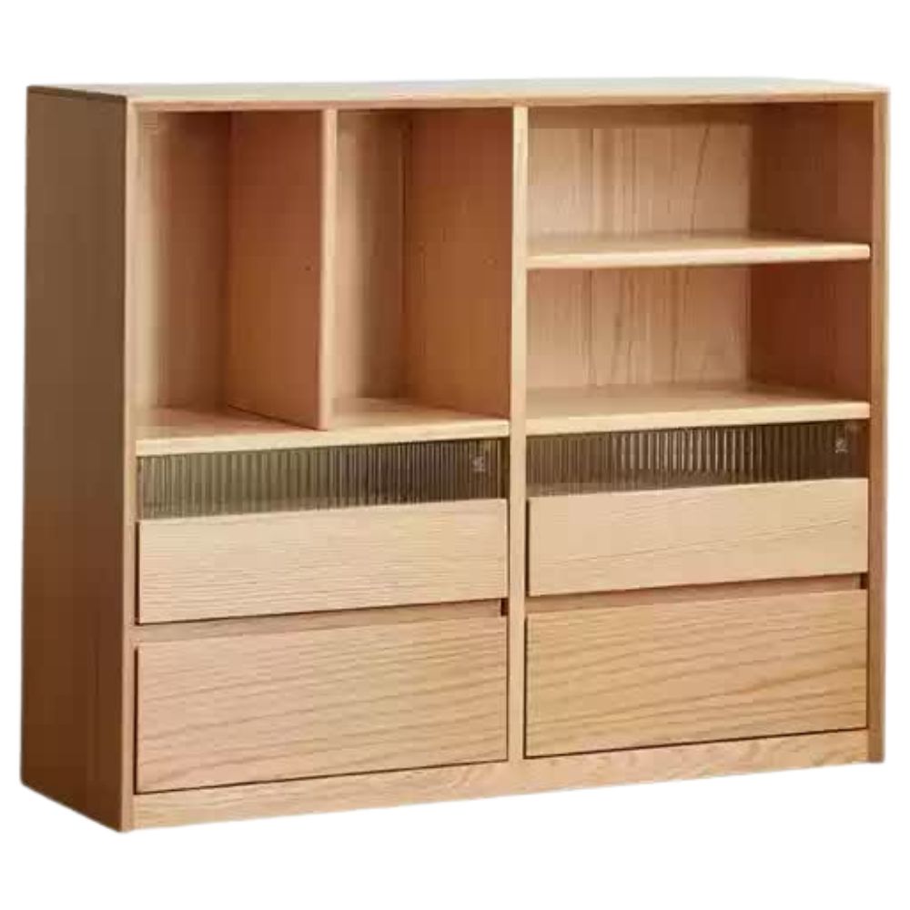 Oak Solid Wood Modern Bookcase