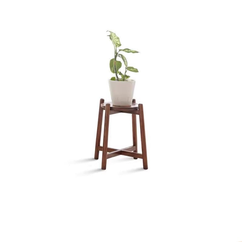 Oak Solid Wood Flower Rack Storage Rack