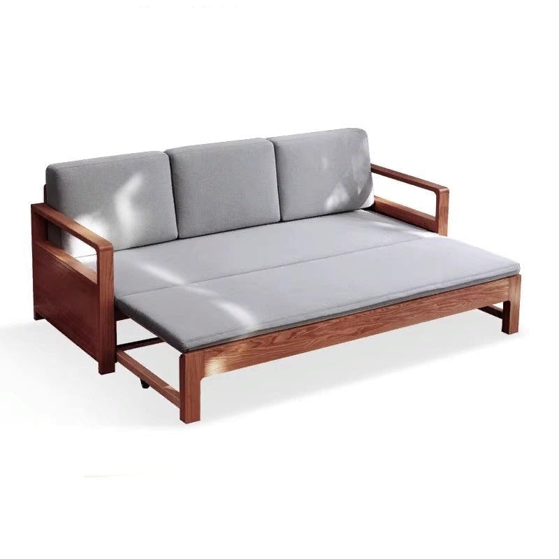 Oak, Ash Solid Woof Folding Storage Sofa Bed.
