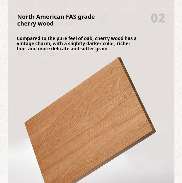 Cherry Solid Wood Bedside Long Bench