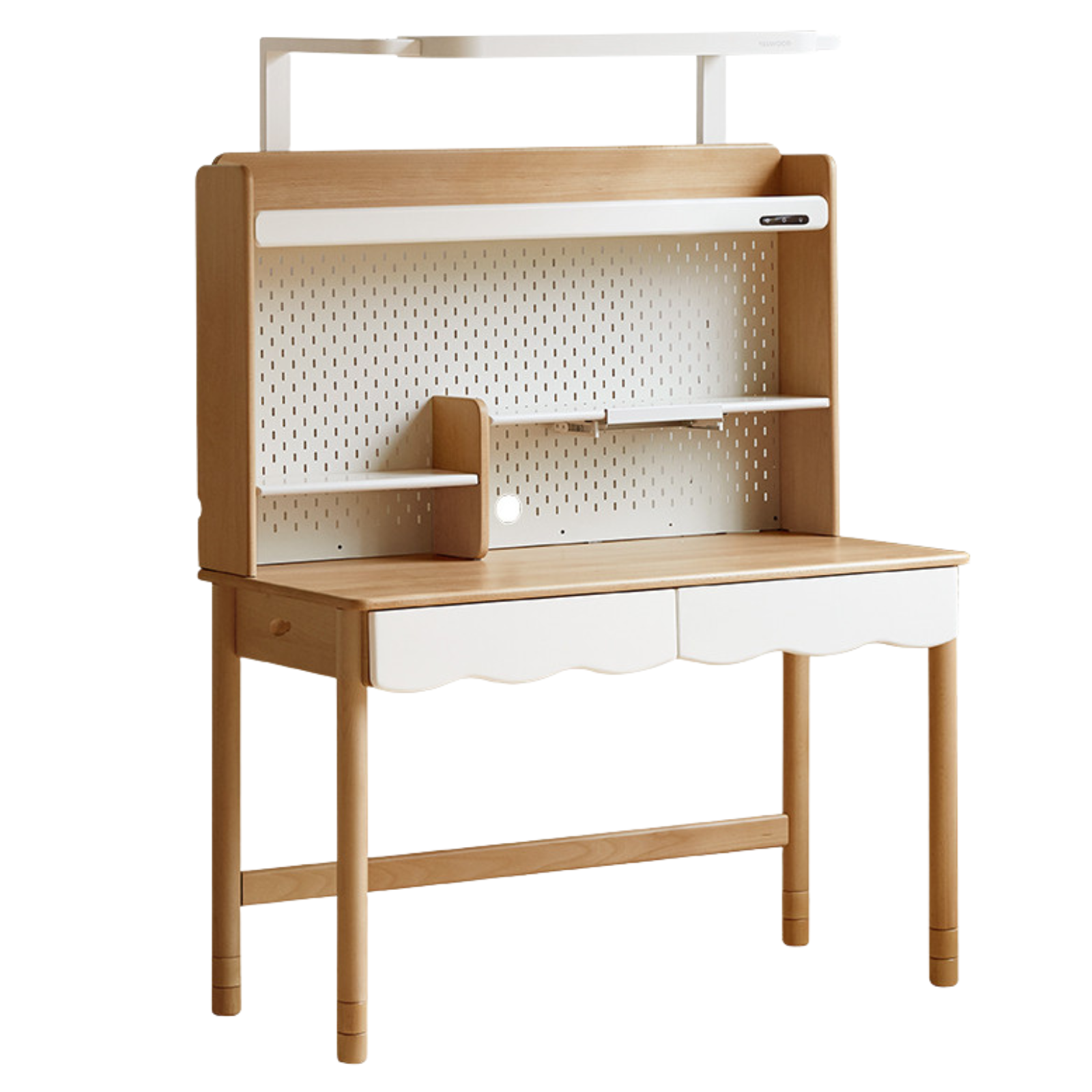 Beech Solid Wood Children's Desk Adjustable Writing Desk