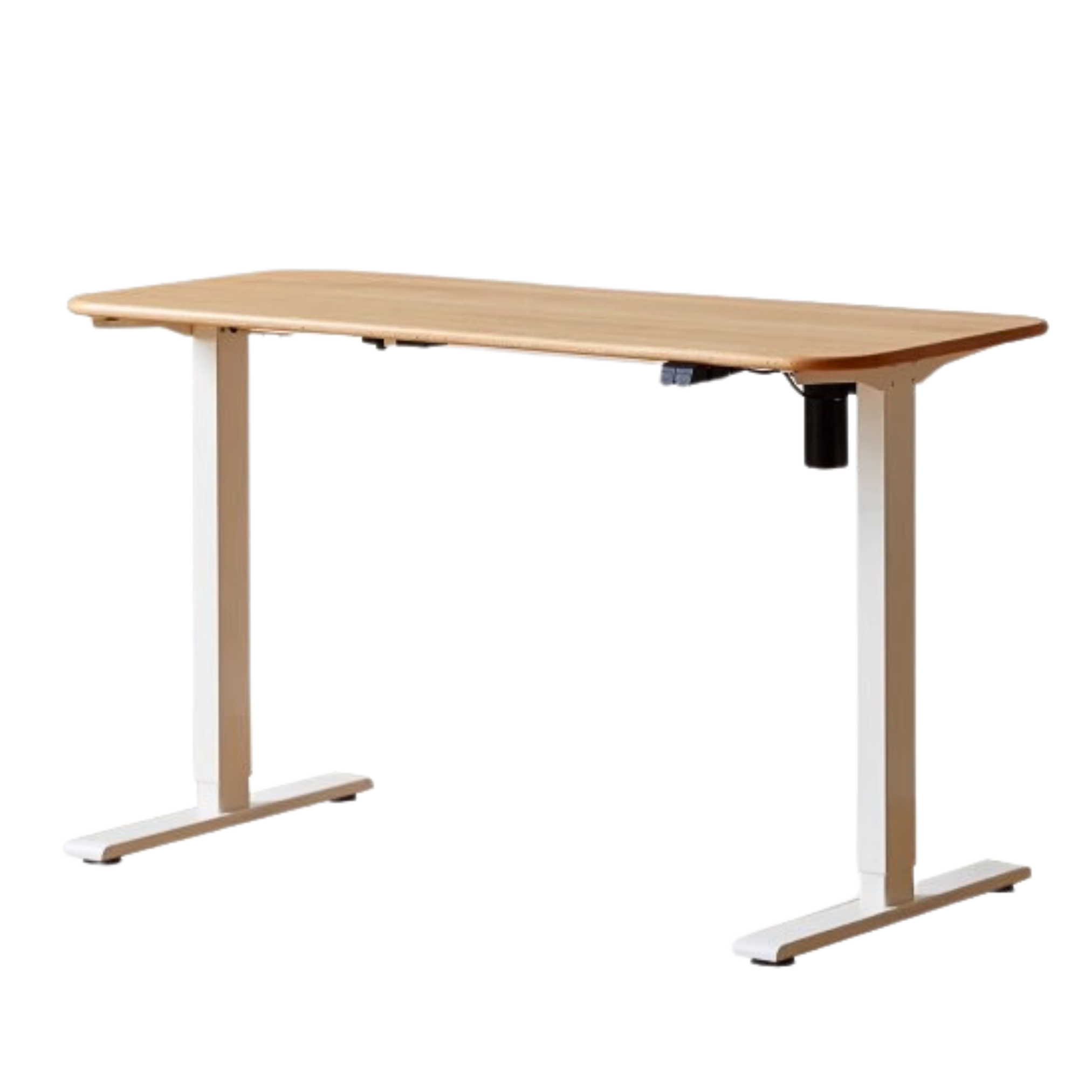 Beech Solid Wood Smart Electric Lifting Standing Desk