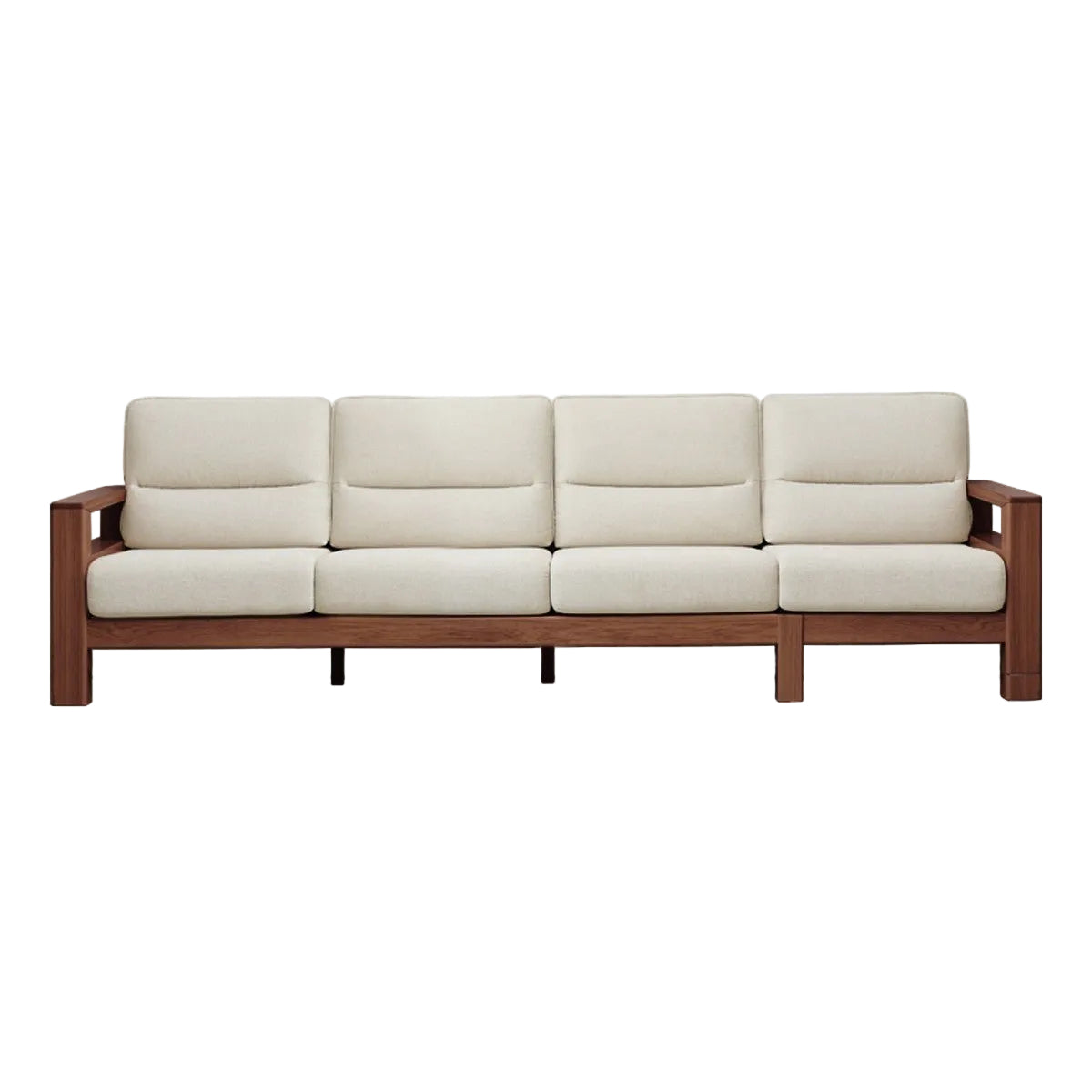 Ash, Black Walnut Solid Wood Oversized Sofa
