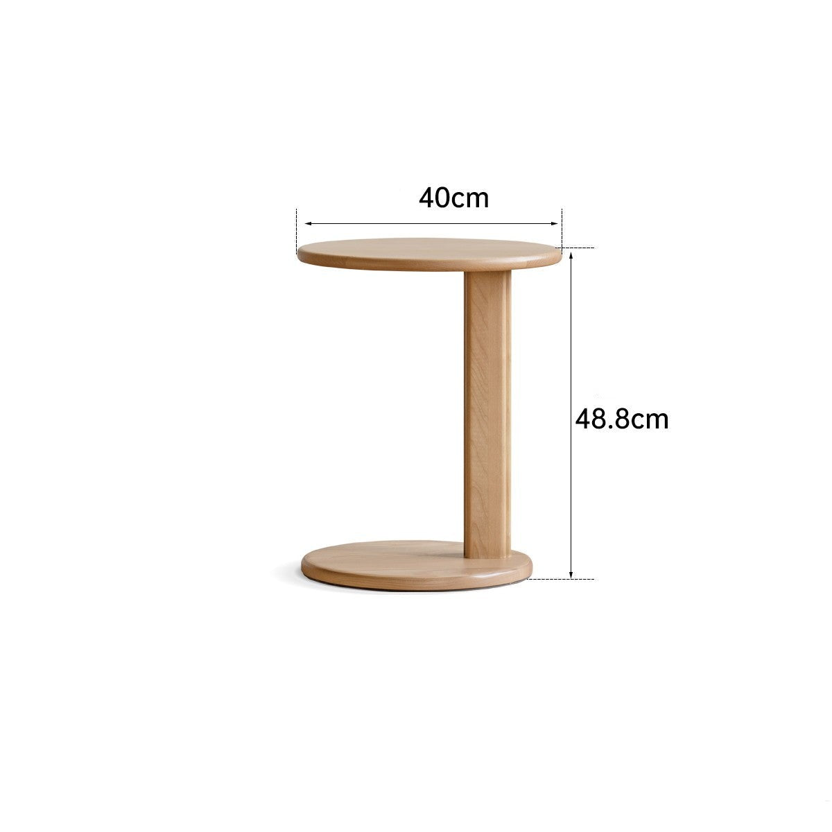 Ash Solid Wood Rock Plate coffee table"