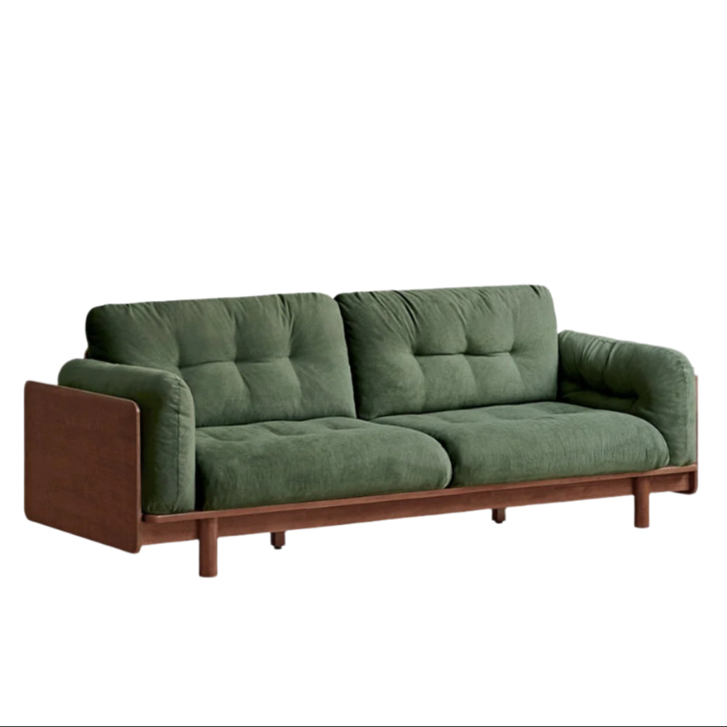 Rubber Solid Wood American Light Luxury Sofa