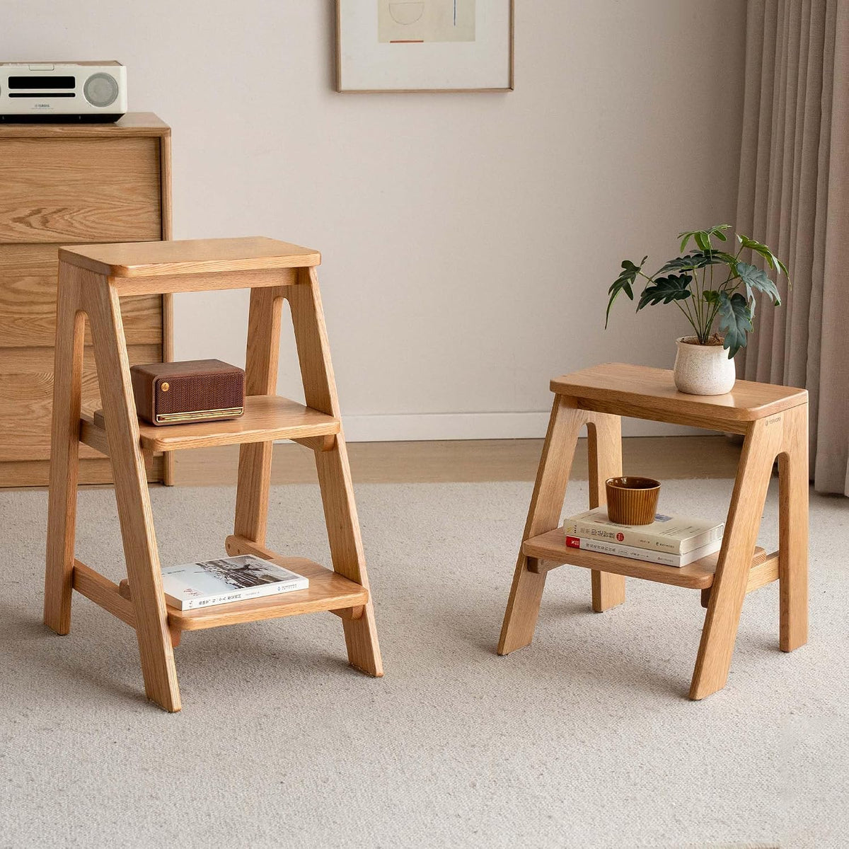 Oak Solid Wood Step Stool