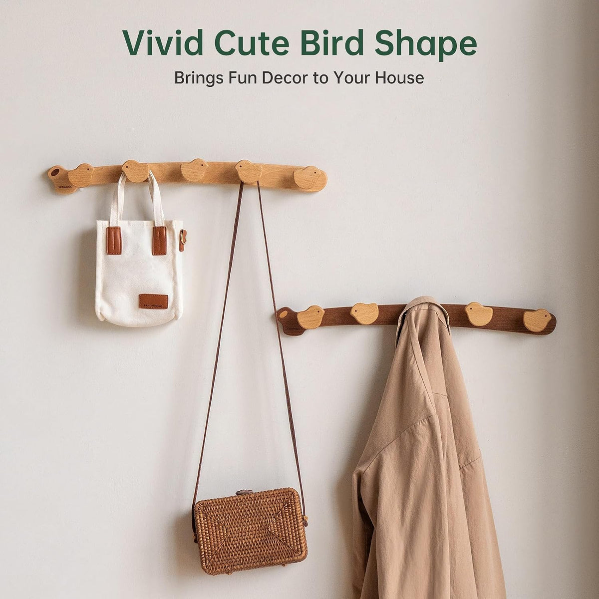 Beech Solid Wood Kids Wardrobe Hanger