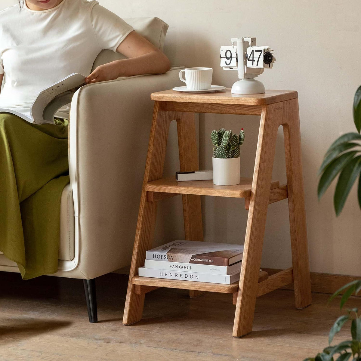 Oak Solid Wood Step Stool