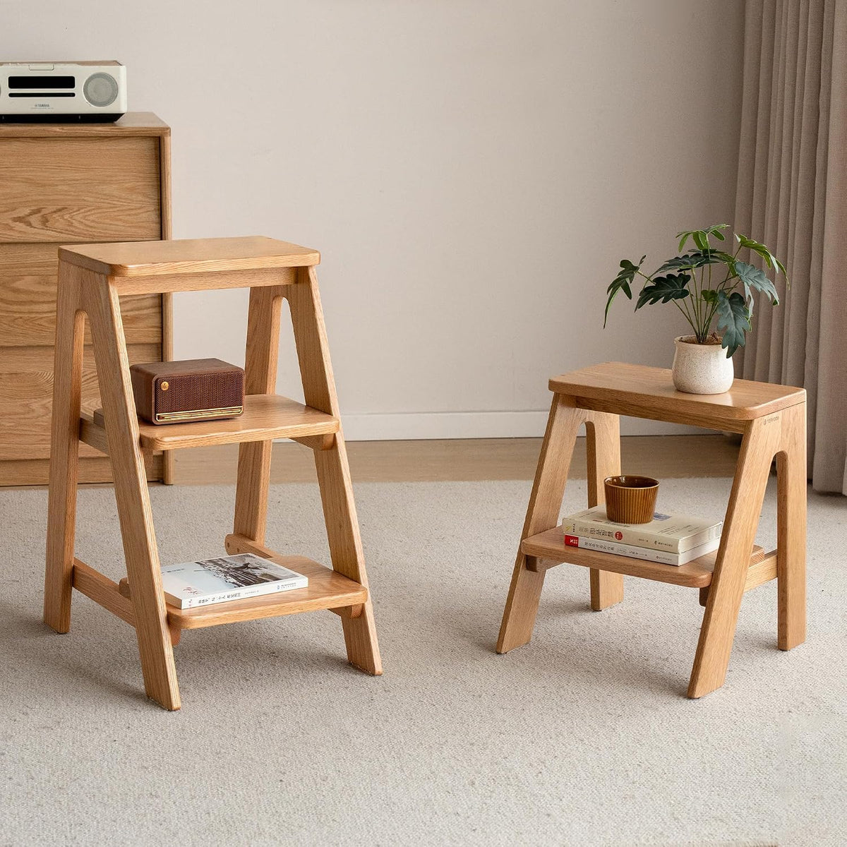 Oak Solid Wood Step Stool