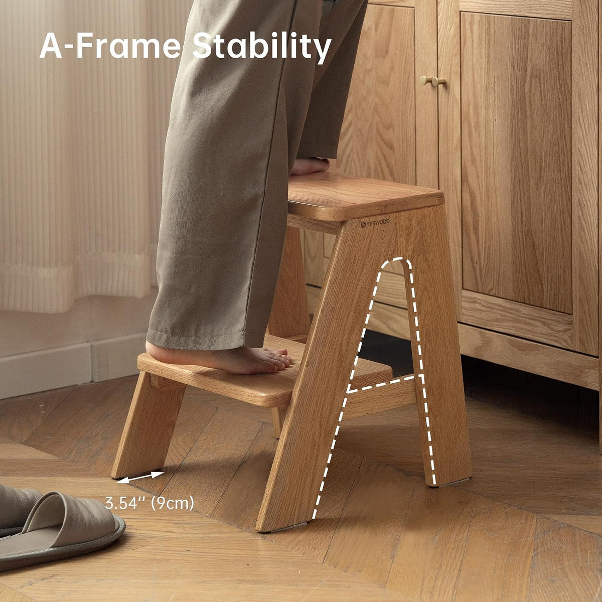 Oak Solid Wood Step Stool
