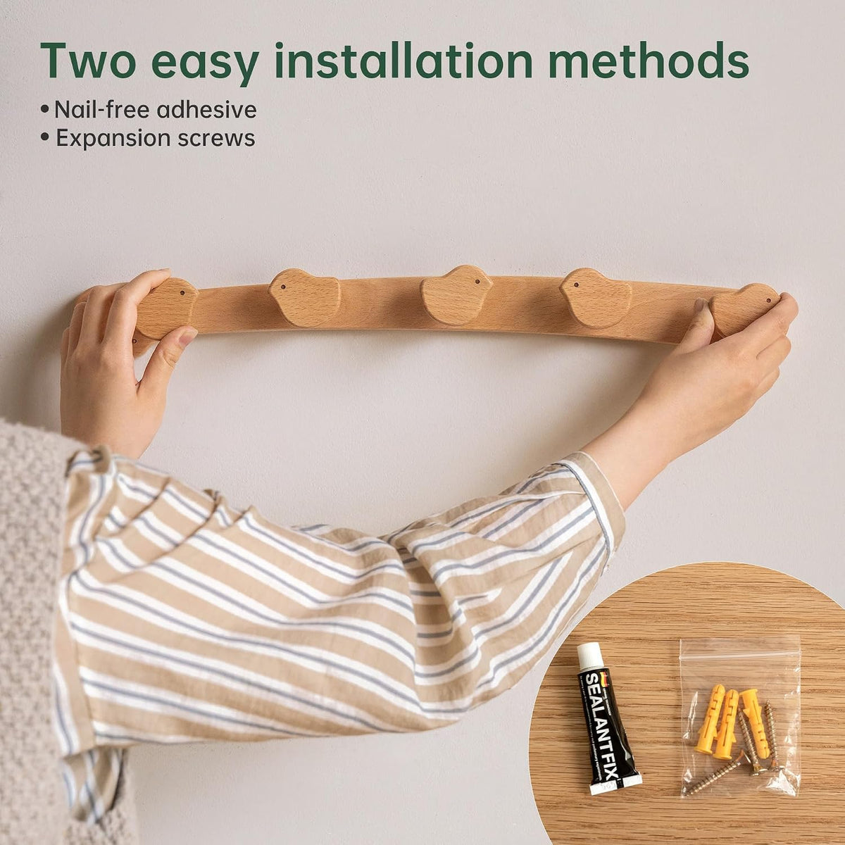 Beech Solid Wood Kids Wardrobe Hanger