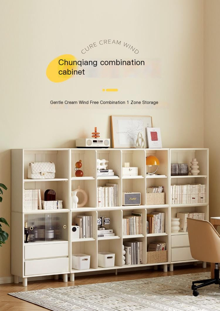 Rubber Solid Wood Modern Bookcase.