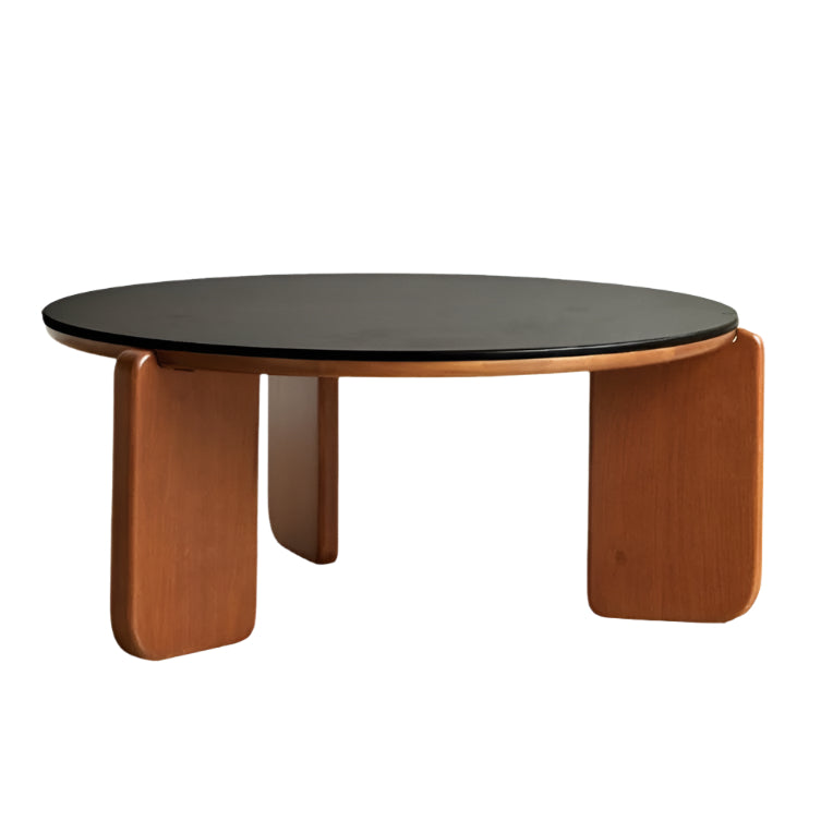 Poplar Solid Wood Rock Board Coffee TTable
