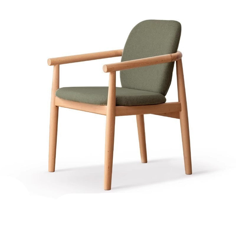 Beech Solid Wood Armchair Nordic)