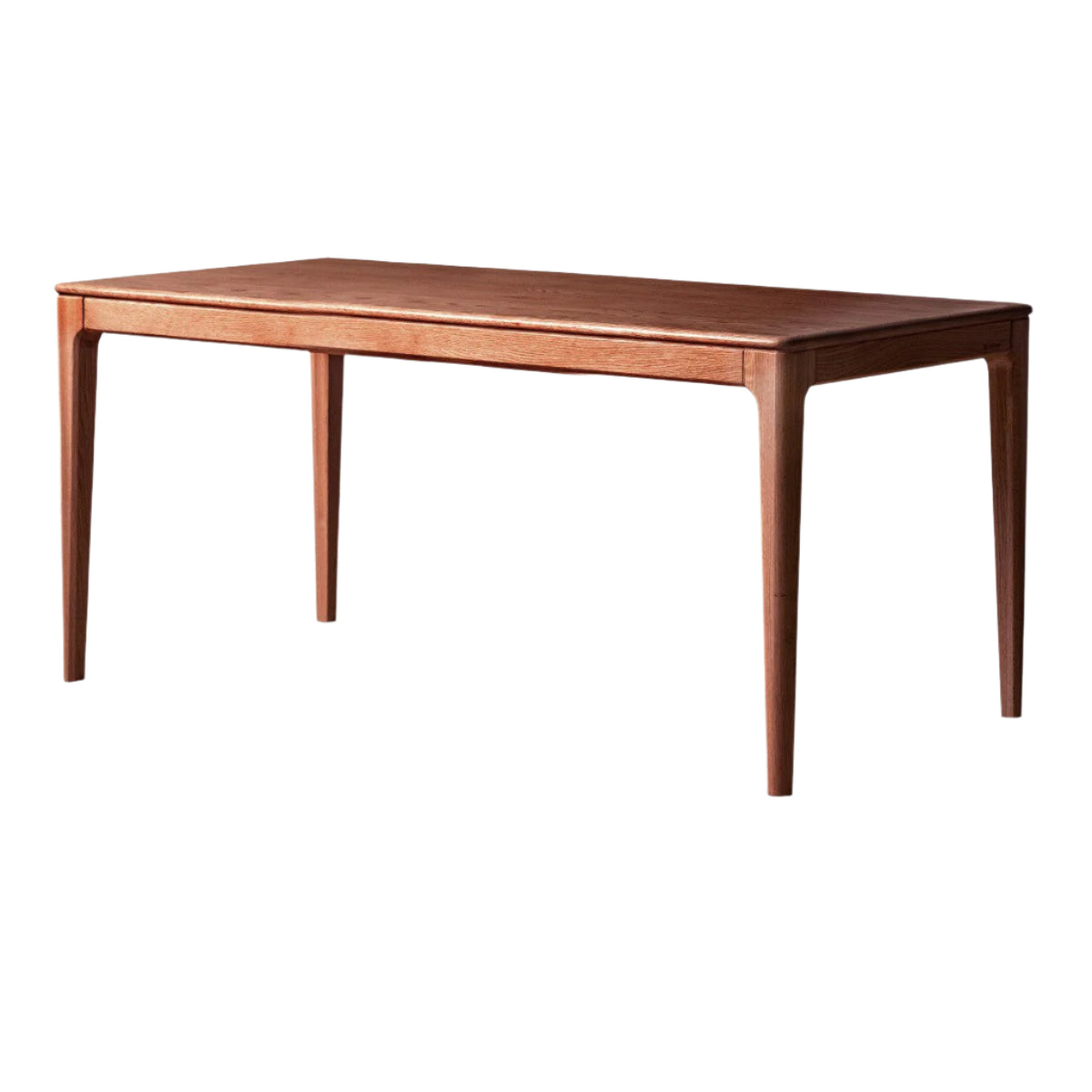 Oak, Ash Solid Wood Log Style Rectangular Dining Table