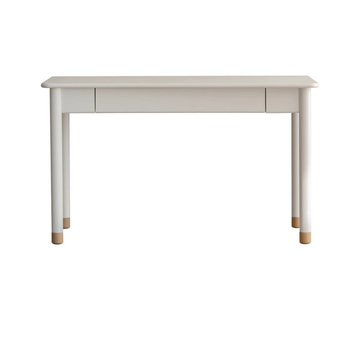 Poplar Solid Wood, Solid Rubberwood Kids Elevated Learning Cream Drawer Table