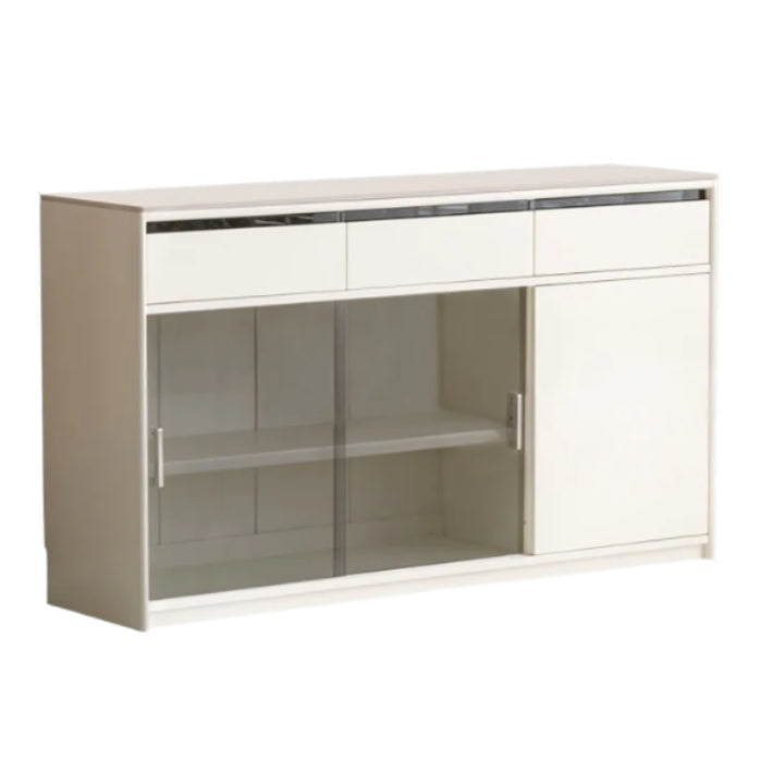 Solid Rubberwood Cream Style Rock Board Sideboard.