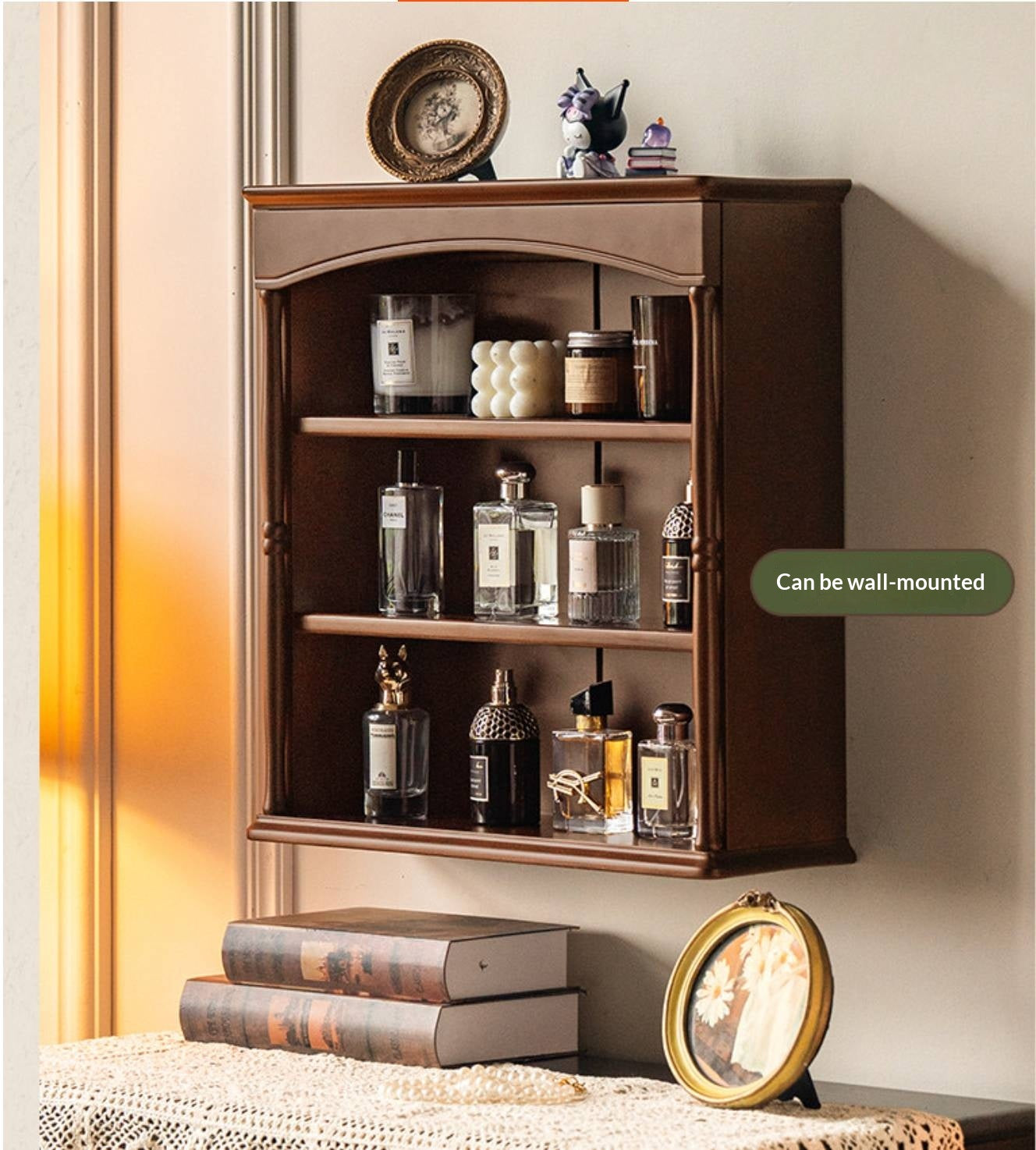 Poplar Solid Wood American Retro dish rack storage cup holder