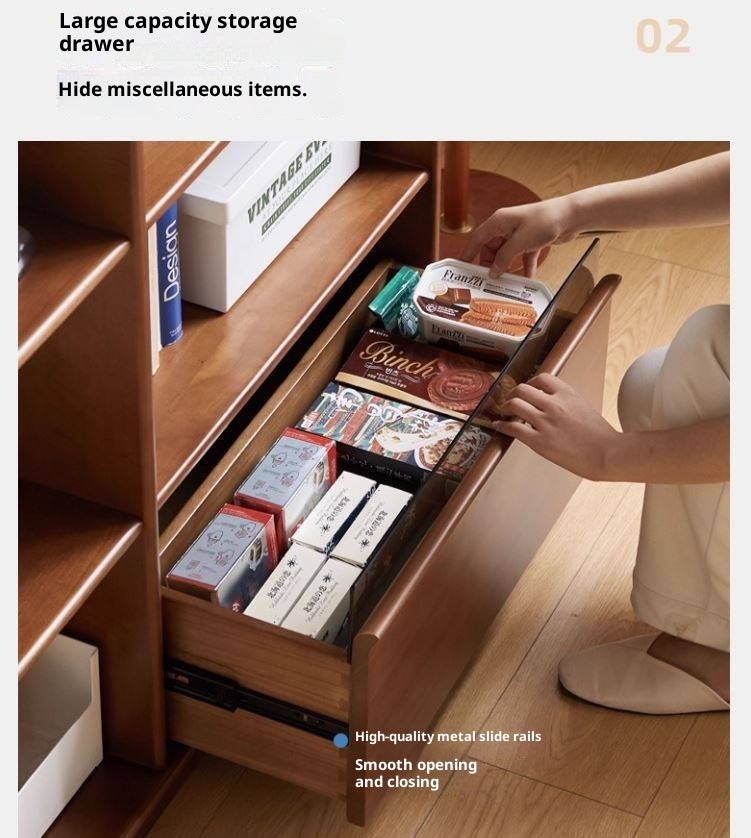 Poplar Solid Wood Bauhaus Style Bookcase