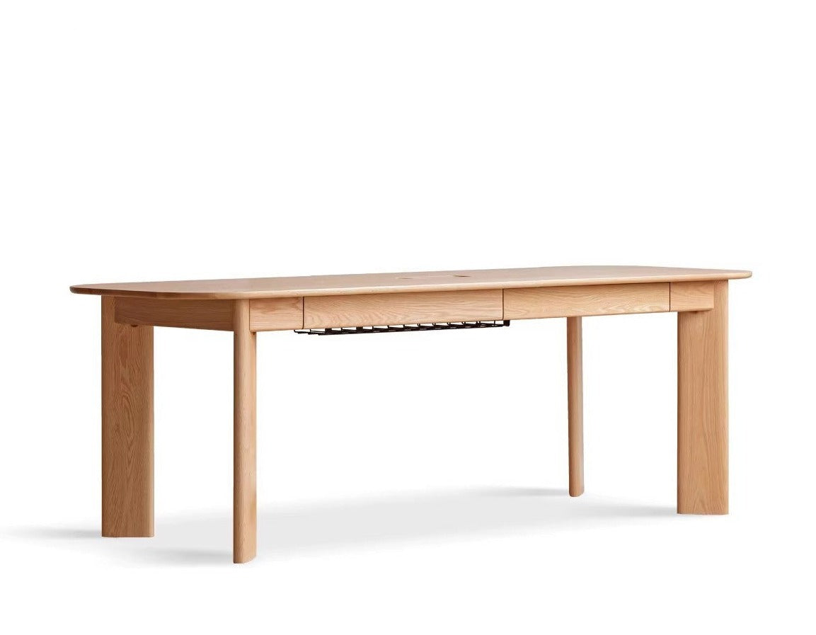 Oak Solid wood office/study/dinner large table"