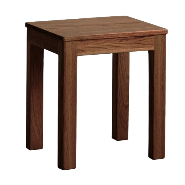 4 pcs set Oak Solid Wood Nordic Square Stool