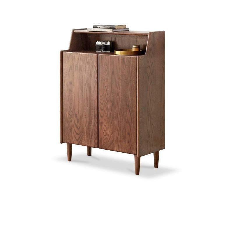 Oak solid wood shoe entrance porch cabinet"
