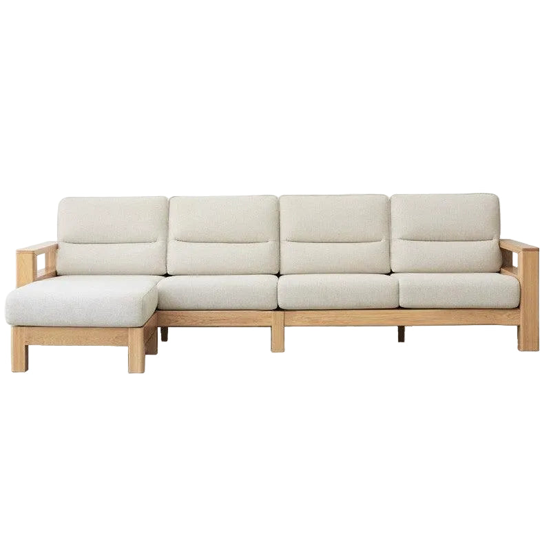 Ash, Black Walnut Solid Wood Oversized Sofa