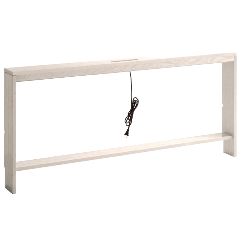 Oak Solid Wood Sofa Rear Storage Modern Wall Shelf