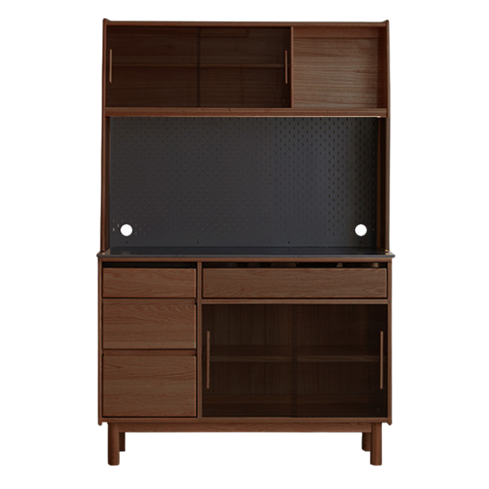 Oak, Ash Solid Wood Modern Rock Board Sideboard