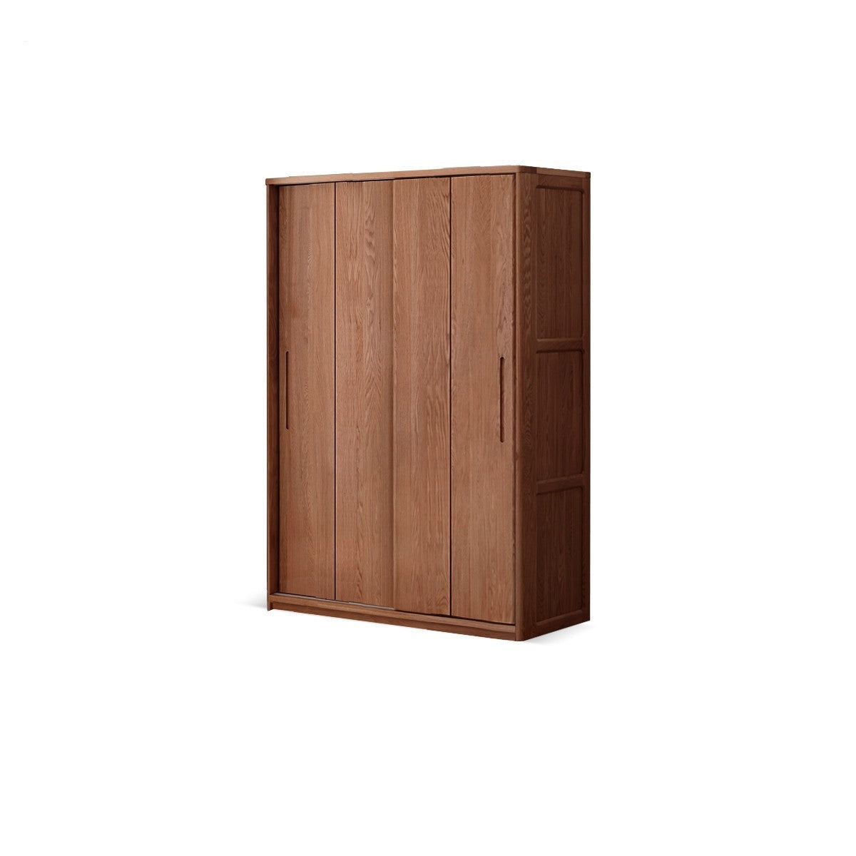 Oak, Ash Solid Wood Wardrobe Sliding Door.
