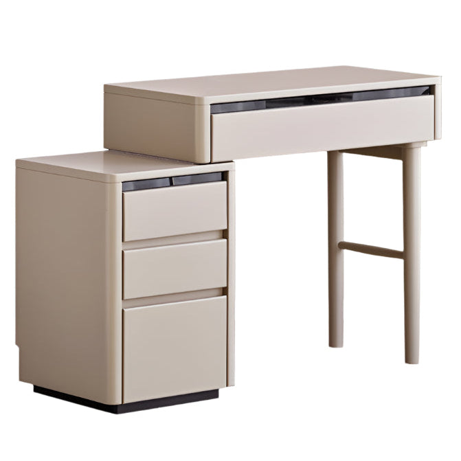 Tulipwood Solid Wood Light Luxury Retractable Vanity Table.