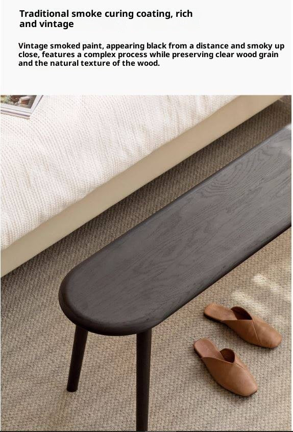 Oak Solid Wood Long Vintage Bench