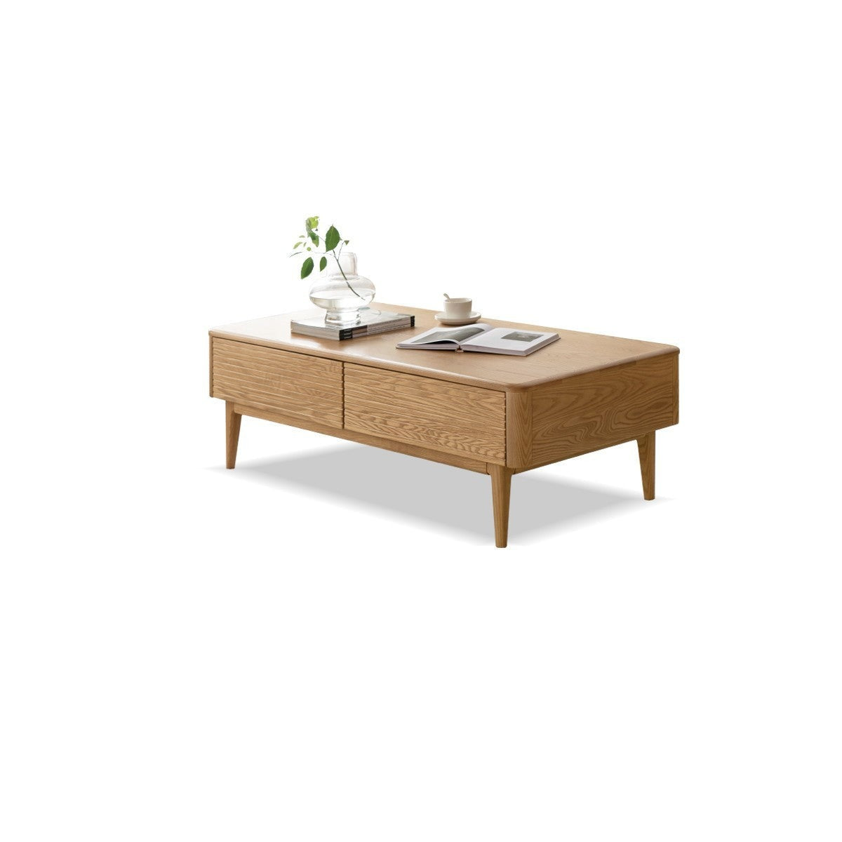 Ash solid wood slate coffee table "