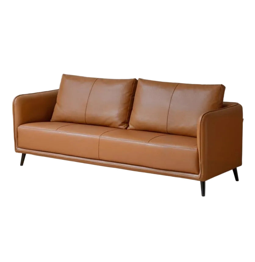 Genuine Leather Sofa, Italian Minimalist Design