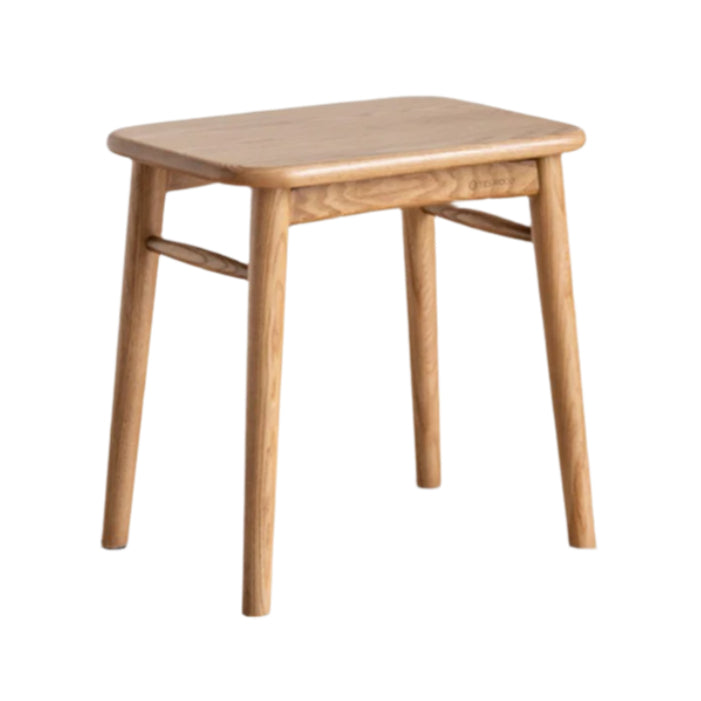 Ash Solid Wood Modern Square Dressing Stool