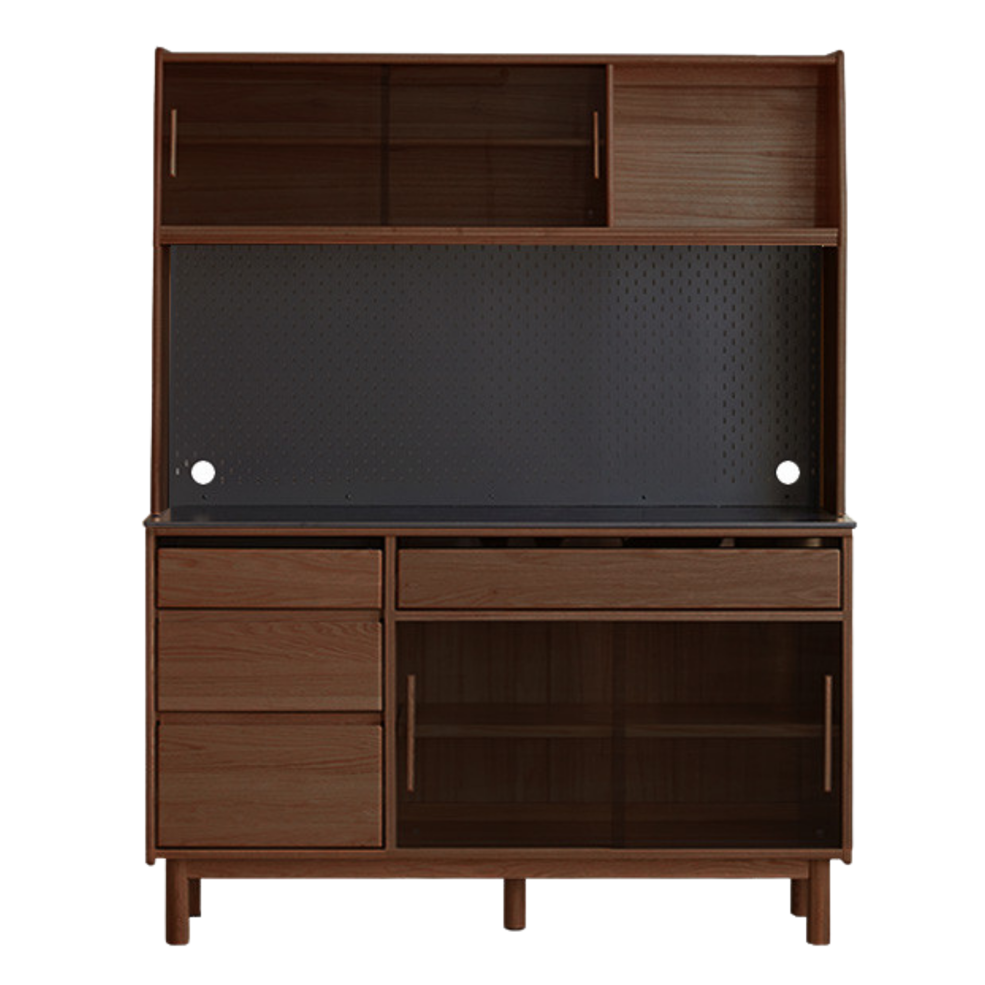 Oak, Ash Solid Wood Modern Rock Board Sideboard