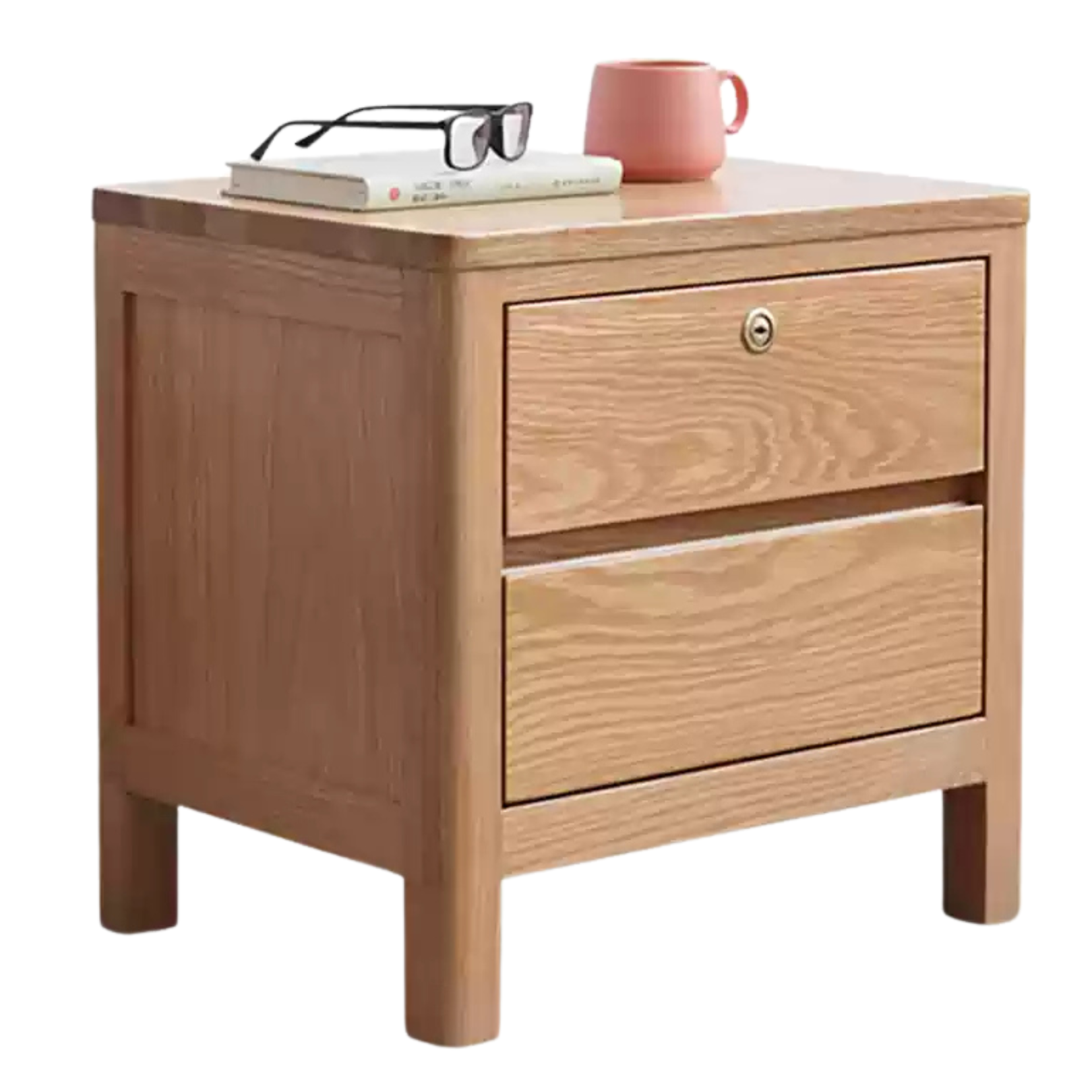 Oak Solid Wood Nightstand