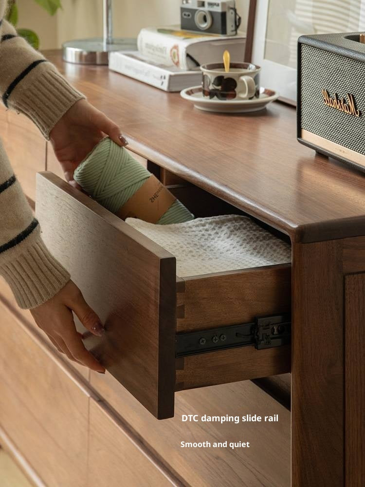 Black Walnut, Ash Solid Wood Chest of Drawers