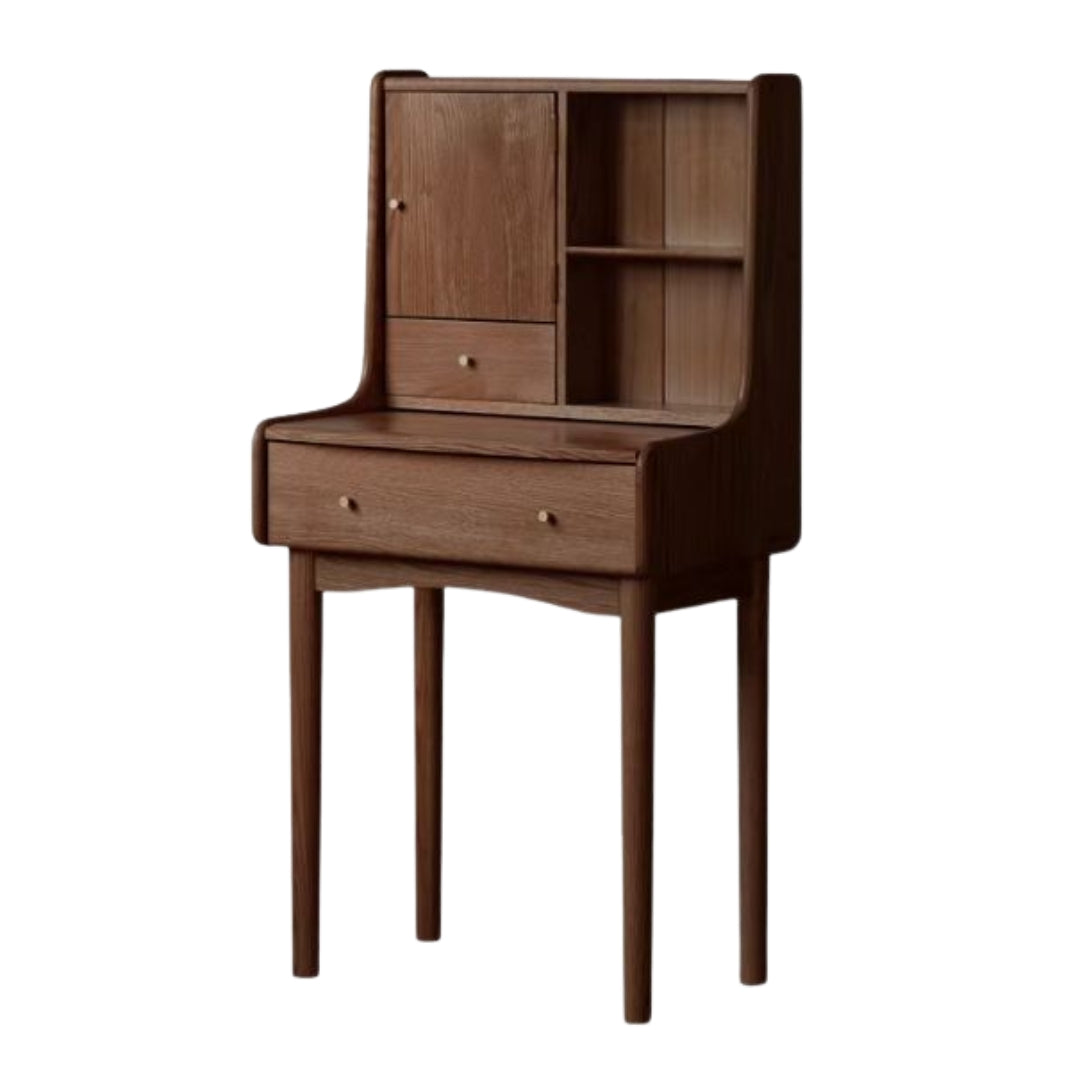 Oak Solid Wood, Solid Rubberwood Dressing Table, Makeup Table