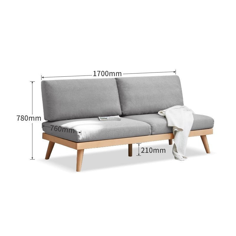 Beech Solid Wood Soft-covered Sofa.