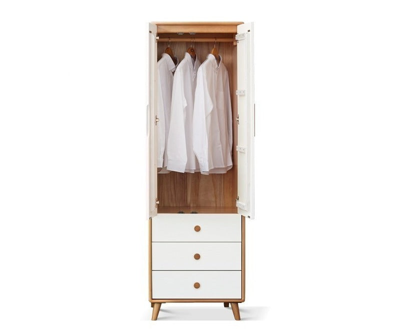 Beech Solid Wood Wardrobe Combination.