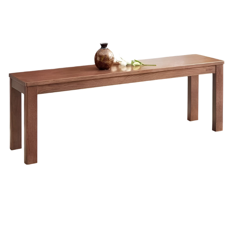 Black Walnut, Oak, Sandalwood Solid Wood, Solid RubberWood Nordic Long Bench