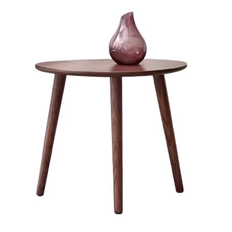 Solid Rubberwood, Oak Solid Wood Small Nordic Side Table