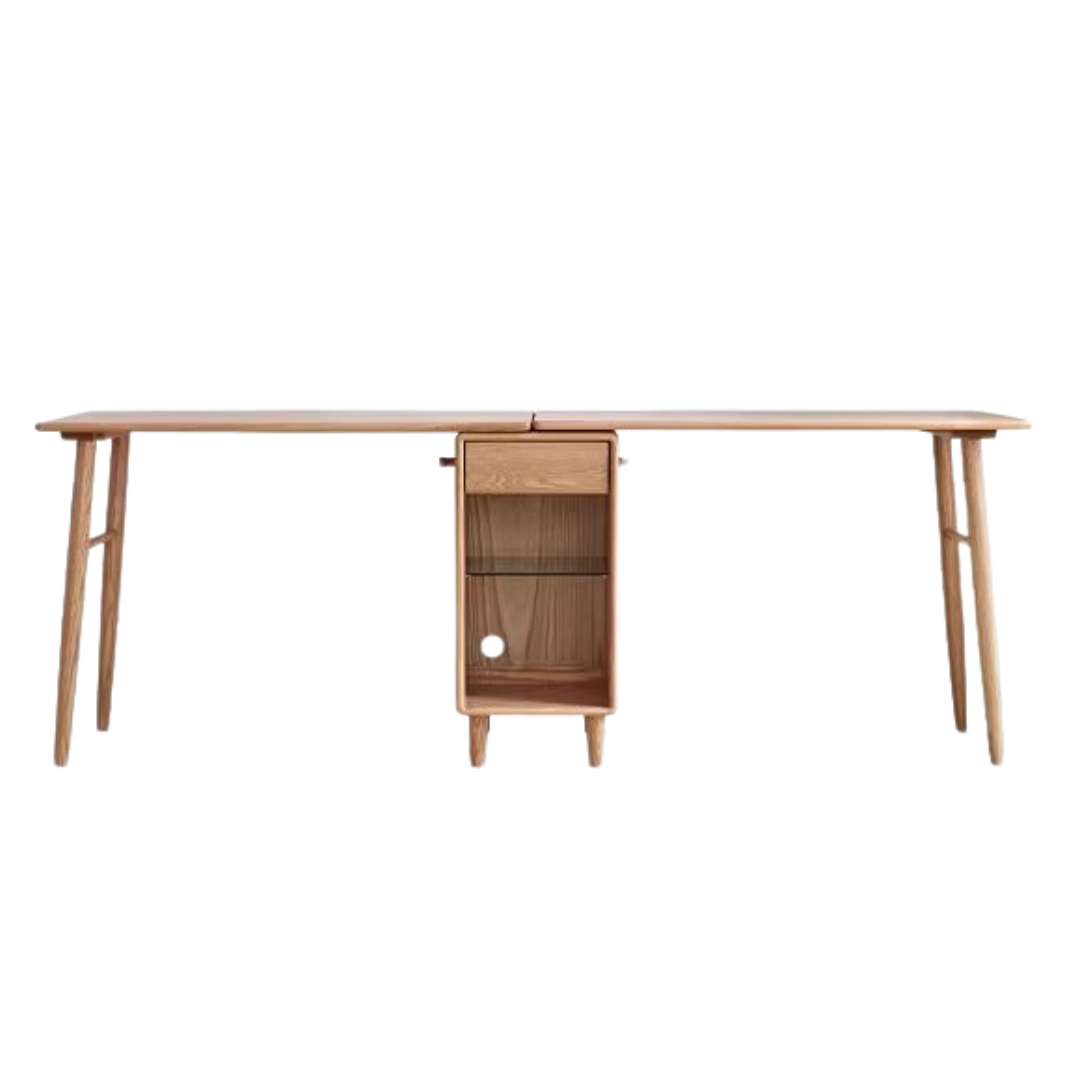 Oak, Solid Rubberwood Double Office Desk